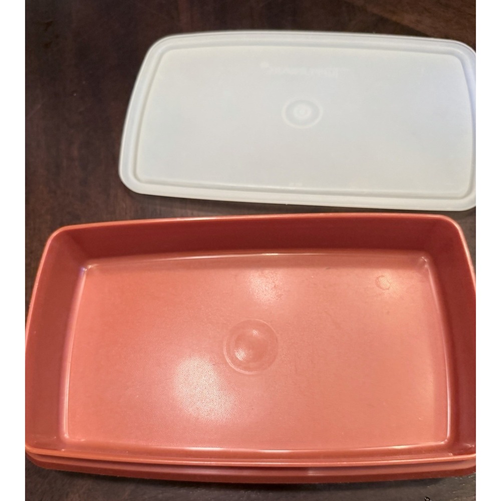 vintage Tupperware Paprika Cold Cut Keeper 816–20 5x9